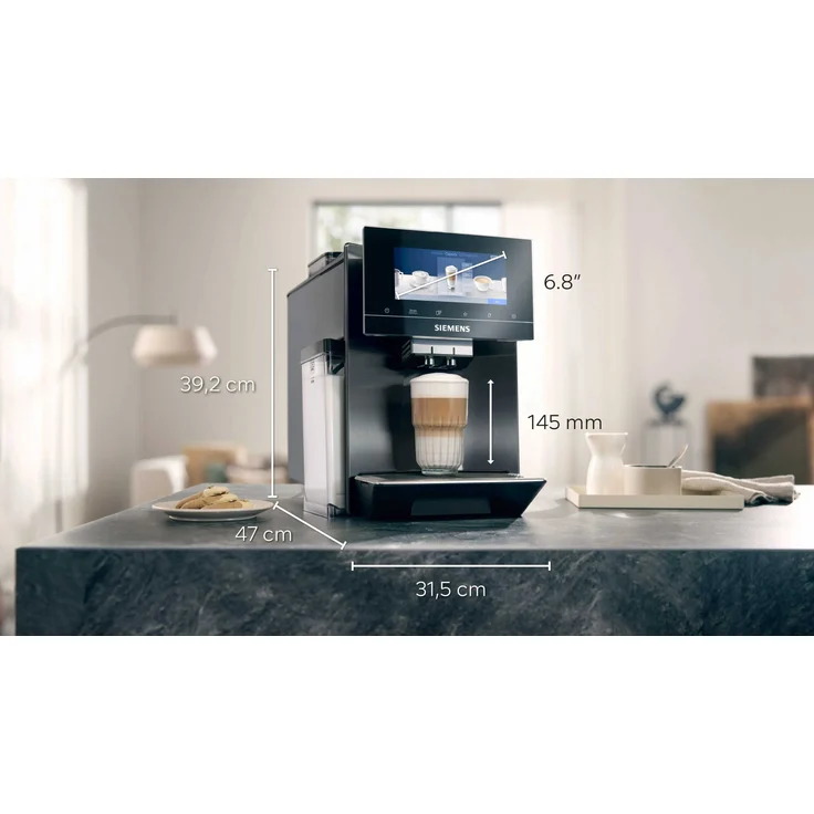 Siemens EQ.900 TQ907DF5 Kaffeevollautomat mit Milchbehälter, 2 Bohnenbehälter, HomeConnect, dark inox – Bild 5