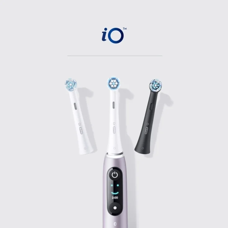 Oral-B iO Gentle Care Aufsteckbürsten 4 Stück Blau Weiß – Bild 4