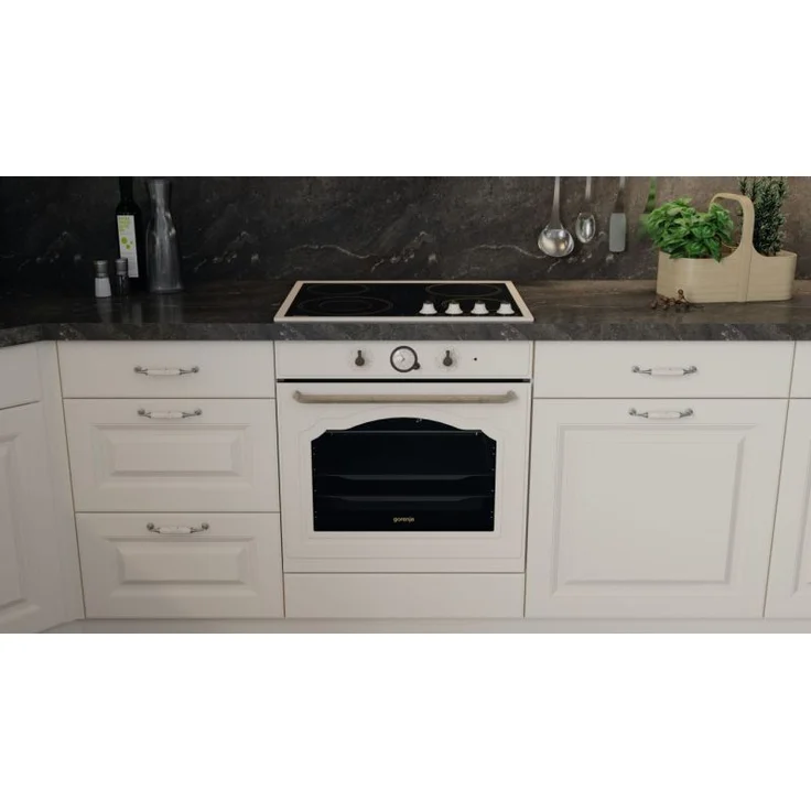 Gorenje BOS67371CLI Einbaubackofen, Classico Collection, A, Breite 59,5 cm, Volumen 77 l, Handgriff gold, elfenbein/creme, – Bild 4
