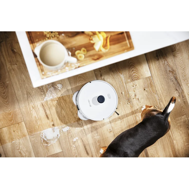 Bissell 3552N SpinWave Robot R5 Pet Saugroboter mit Wischfunktion, 110 min Akkubetrieb, Wischpads mit 135 U/min, weiß – Bild 2