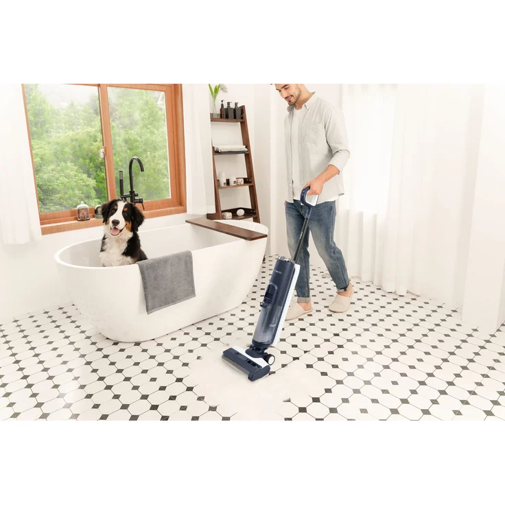 Tineco Floor One S5 Extreme Nass-Trocken-Sauger, 35 min Akkubetrieb, 2-Tank-System, Sprachassistenz, blau – Bild 9