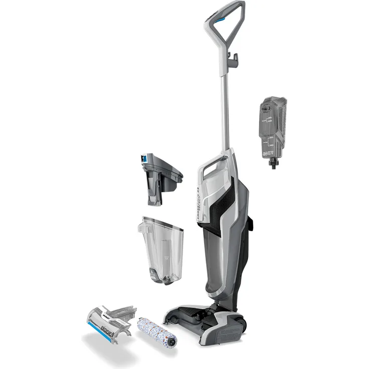 Bissell 3551N CrossWave C3 Select Nass- und Trockenreiniger, 560 Watt, automatische Selbstreinigung, silber-grau