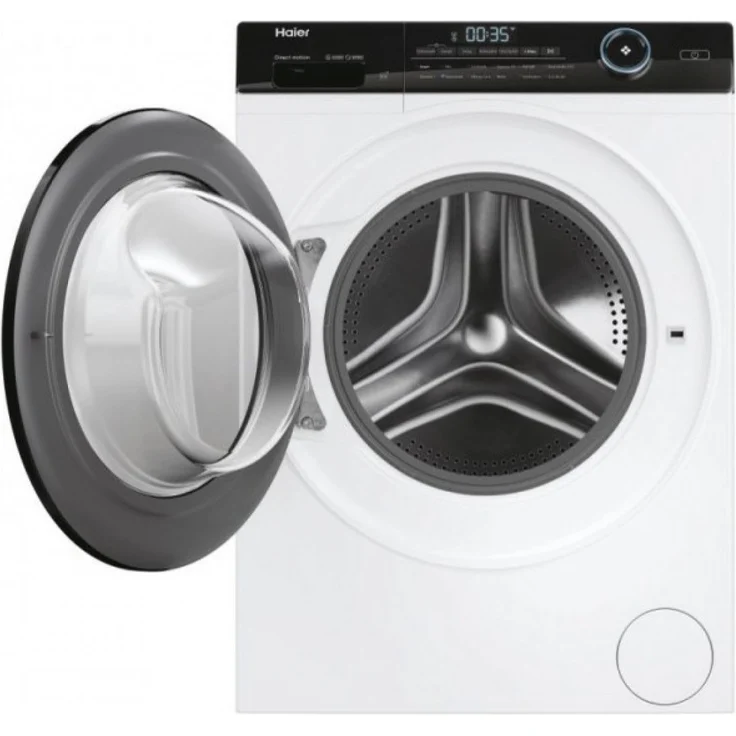 Haier HW90-B14TEAM5, Frontlader-Waschmaschine, A, Fassungsvermögen 9 kg, Standgerät, Breite 60 cm, Startzeitvorwahl, Schontrommel, weiß – Bild 2