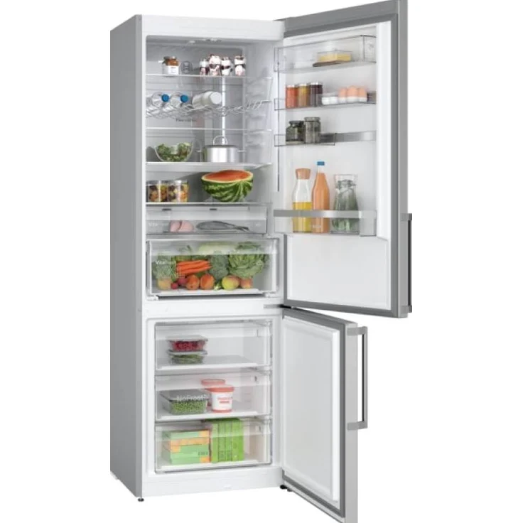Bosch KGN49AIBT Kühl-Gefrierkombination, freistehend, edelstahl, NoFrost, LED, Schnellkühlen und -gefrieren, 0-Grad-Zone, Breite 70 cm, Energieklasse B – Bild 2
