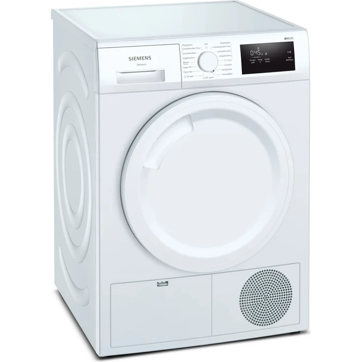 Siemens WT43H003 iQ300, Wärmepumpentrockner, A+, Fassungsvermögen 7 kg, Standgerät, Breite 59,8 cm, Türanschlag rechts, Kindersicherung – Bild 1