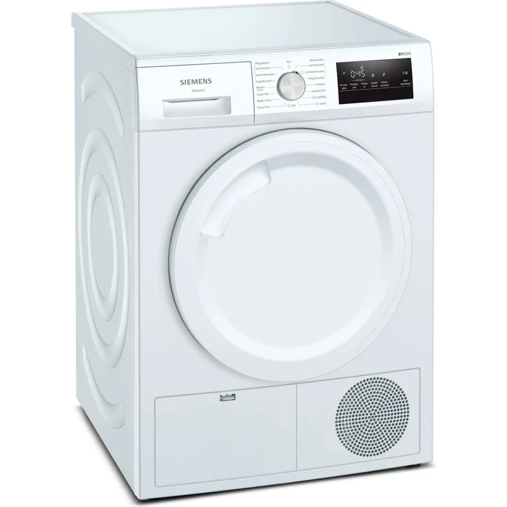 Siemens WT45HV3EP, Kondenstrockner, A++, Fassungsvermögen 8 kg, Standgerät, Breite 59,8 cm, autoDry-Technologie, Klartext-Bedienfeld – Bild 1