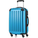 Hauptstadtkoffer Alex Handgepäck Hartschalenkoffer Kabinen Gepäck für jede Airline, 4 Rollen, Erweiterbar, 55 cm, 42 Liter TSA Zahlenschloss, Blau