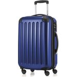Hauptstadtkoffer Alex Handgepäck Hartschalenkoffer Kabinen Gepäck für jede Airline, 4 Rollen, Erweiterbar, 55 cm, 42 Liter Dunkelblau, Zahlenschloss