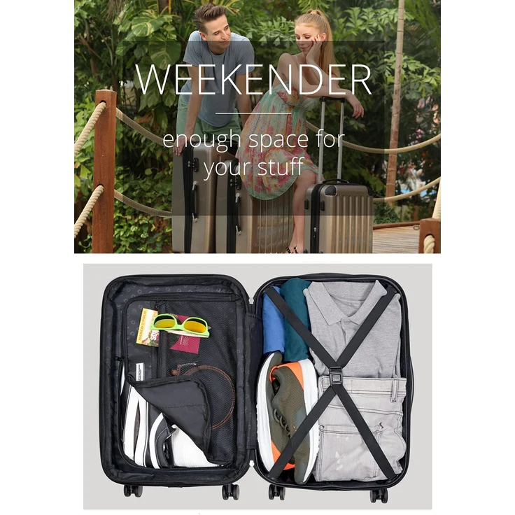 Hauptstadtkoffer Alex Handgepäck Hartschalenkoffer Kabinen Gepäck für jede Airline, 4 Rollen, Erweiterbar, 55 cm, 42 Liter Dunkelblau, Zahlenschloss – Bild 5
