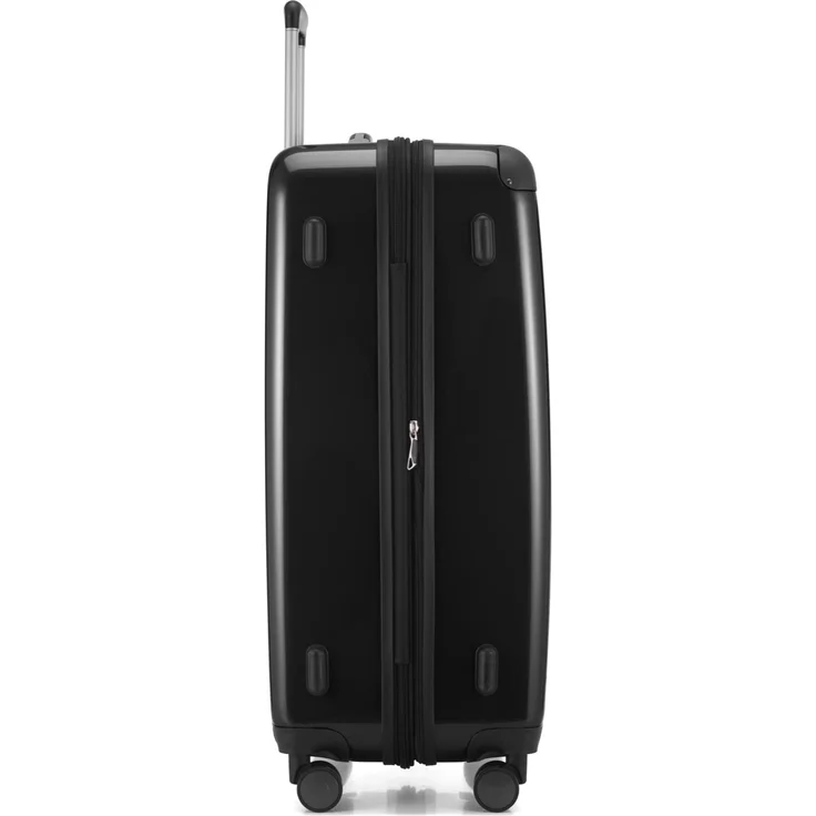 Hauptstadtkoffer Alex Großer Hartschalen Koffer Koffer Trolley Rollkoffer Reisekoffer, 75 cm, 119 Liter Schwarz, Zahlenschloss – Bild 2
