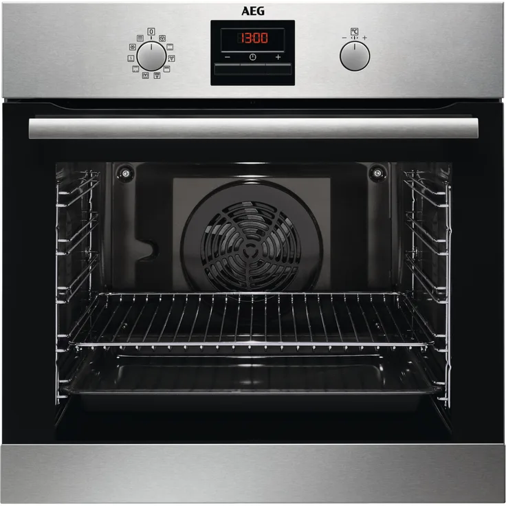 AEG Einbaugerätbackofen (BPS33102ZM), pyrolytische Selbstreinigung, Garraum 72l, Breite 59,5 cm, Energieeffizienzklasse A+, edelstahl