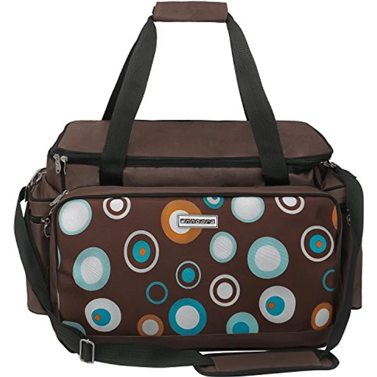 Anndora Picknicktasche XL braun 57 Teile Zubehör 6 Pers. Isoliertasche 55x36x33cm – Bild 3