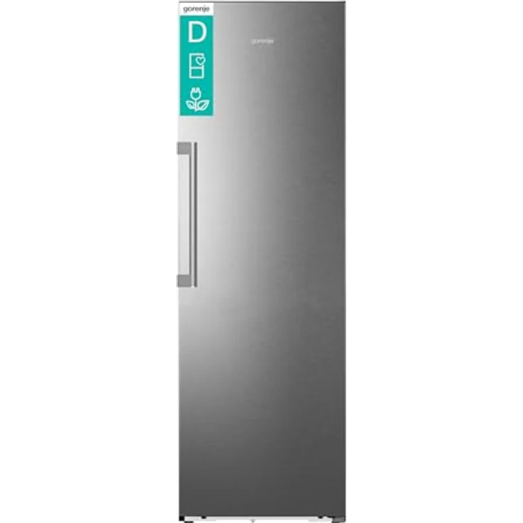 Gorenje RN618D6X6WF Kühlschrank 372L Edelstahl, SmartFit, WiFi, Inverter, CrispZone mit Feuchteregler, 185,6 cm – Bild 1