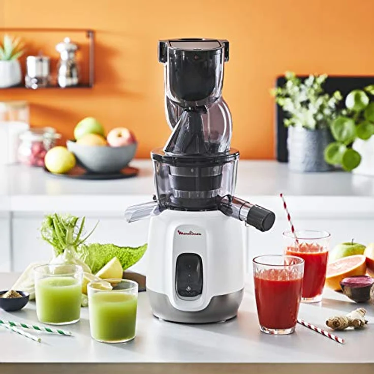 Moulinex ZU600110 Saftpresse, Weiß sehr großer Flaschenhals weiß – Bild 10