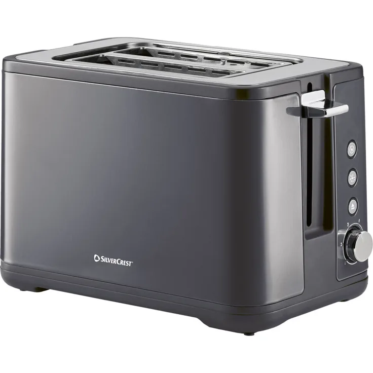 SILVERCREST Doppelschlitz-Toaster STC 850 E4 mit 6 Bräunungsstufen, Auto-Lift, Auftau-, Aufwärm- & Stopp-Funktion