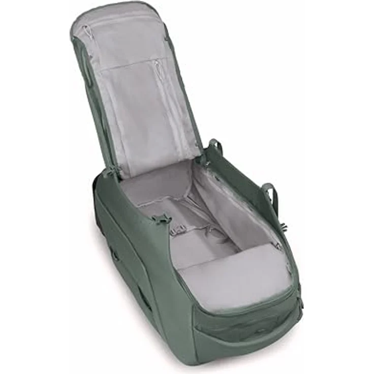 Osprey Sojourn 60, Trolley-Rucksack aus recyceltem Nylon, grün, (60 l) mit übergroßen Rollen und intelligenten Staufächern – Bild 7