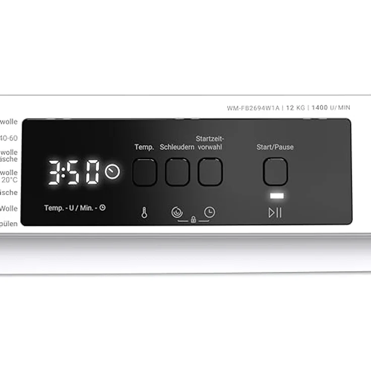 Daewoo WM-FB2694W1A-DE Waschmaschine Frontlader, 12 kg, 1400 U/min., Energieeffizienzklasse A, InverterMotor, Allergy Safe-Programm, AquaStop, Weiß – Bild 5