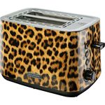 Bourgini Panther Toaster, Toaster mit Panthermuster für perfekten Toast