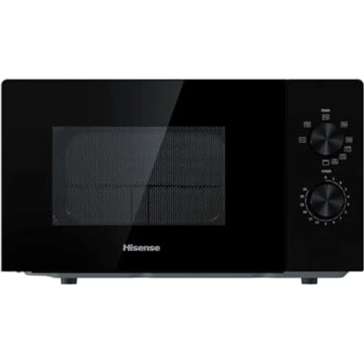 Hisense H20MOBP1 Mikrowelle, Standgerät, 20 L Garraum, 700 W, Timer, Auftauen, schwarz – Bild 2