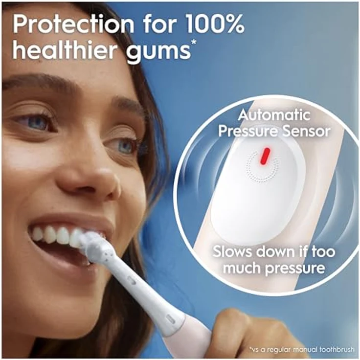 Oral-B iO2, Elektrische Zahnbürste mit Oszillation, professioneller Reinigung, langanhaltender Akku, sanfte Mikrovibrationen – Bild 4