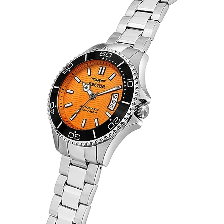 Sector No Limits Orangefarbene Herrenuhr in limitierter Auflage, Automatik, Analog, 230 Anniversary 50th Years Collection – R3223161012 – Bild 4