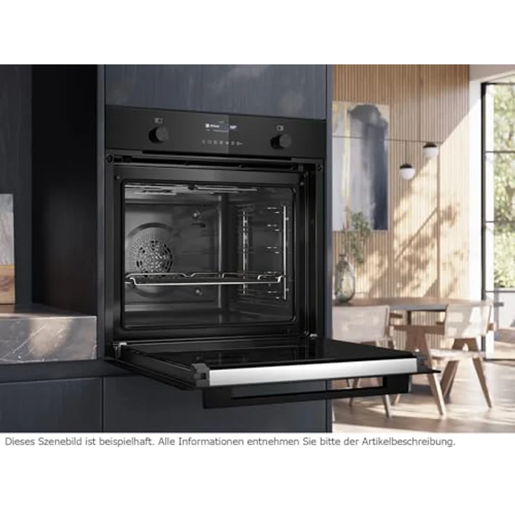 Siemens HB279GBB3, Pyrolyse-Backofen Deep Black Inox mit 14 Funktionen, cookControl40, Air Fry, activeClean, 3D Heißluft – Bild 5