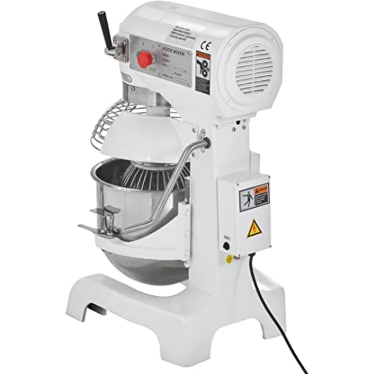 GastroHero Planetenrührwerk 20L, professionelle Teigknetmaschine mit 3 Geschwindigkeitsstufen und Edelstahlkessel – Bild 3