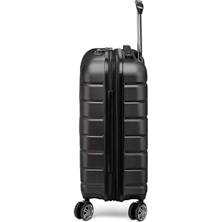 Delsey Koffer Air Armour 4-Rollen Kabinentrolley 55 cm Schwarz, erweiterbares Hauptfach – Bild 5