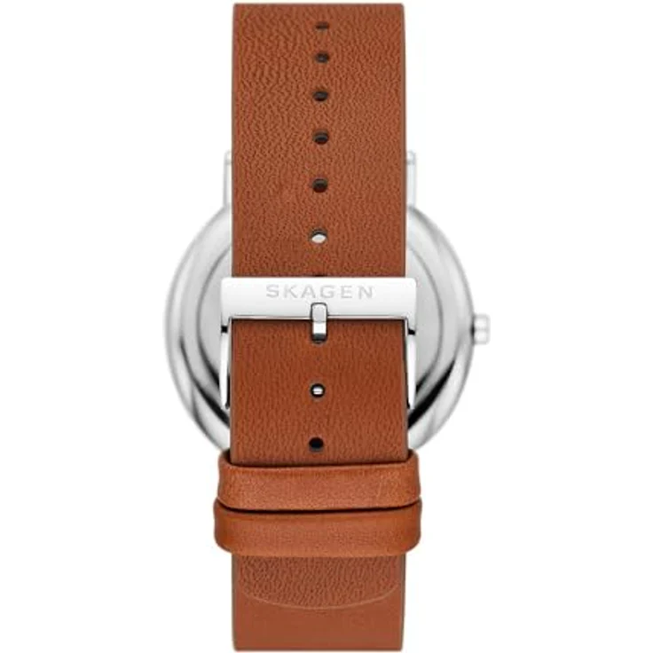 Skagen Herrenuhr Signatur Quartz/3 Zeigerwerk 40 mm Gehäusegröße mit Lederarmband SKW6903 – Bild 3