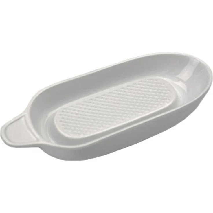 HIT 24300921 Reibe aus Porzellan, 20,5 x 9 cm, weiß (1 Stück) – Bild 3