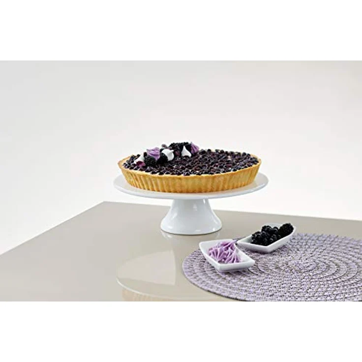 Dr. Oetker Quicheform Ø 28 cm Exclusive, Tarteform mit Schnitt- & kratzfestem Hebeboden mit Emaille-Versiegelung, runde Kuchenform mit Ring aus Stahlblech (Farbe: Grau-Braun/Crème) Menge: 1 Stück – Bild 2