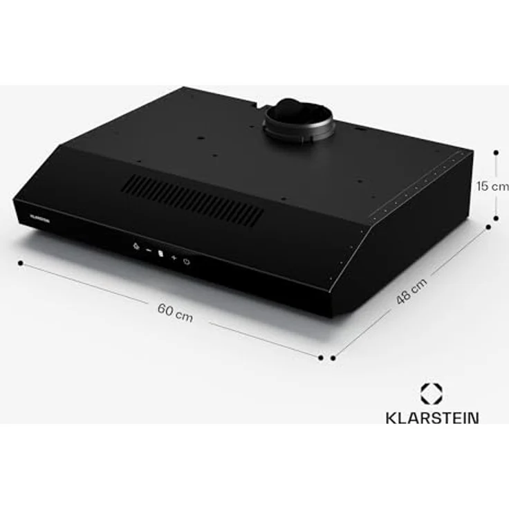 Klarstein Contempo Neo, Unterbauhaube mit 175 m³/h Abluftleistung, SenseControl Touch-Steuerung, Edelstahl/Acrylglasfront – Bild 9