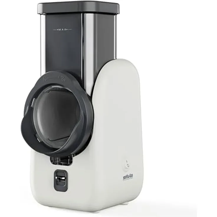Silva Homeline SKR 800, Universalzerkleinerer mit 80 Watt Motor und 4 Einsätzen, Weiss/Grau