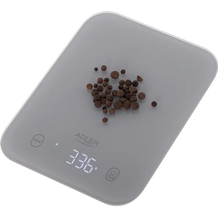 ADLER Küchenwaage AD 3011, 5kg Kapazität, Präzise Messung, großes LCD-Display, Tara-Funktion, automatische Abschaltung – Bild 3