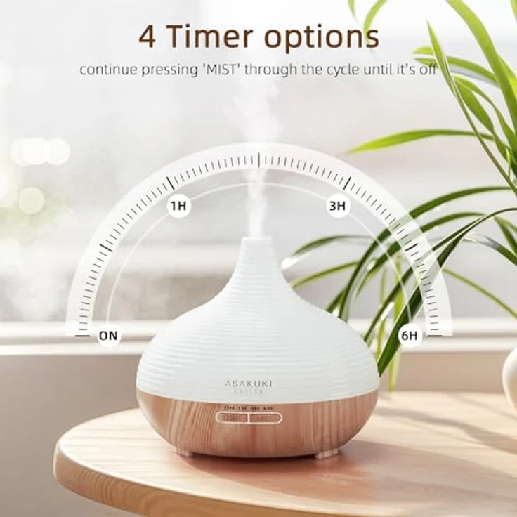 Asakuki Diffuser Asakuki Spring Ultraschall Luftbefeuchter Diffuser – Bild 5