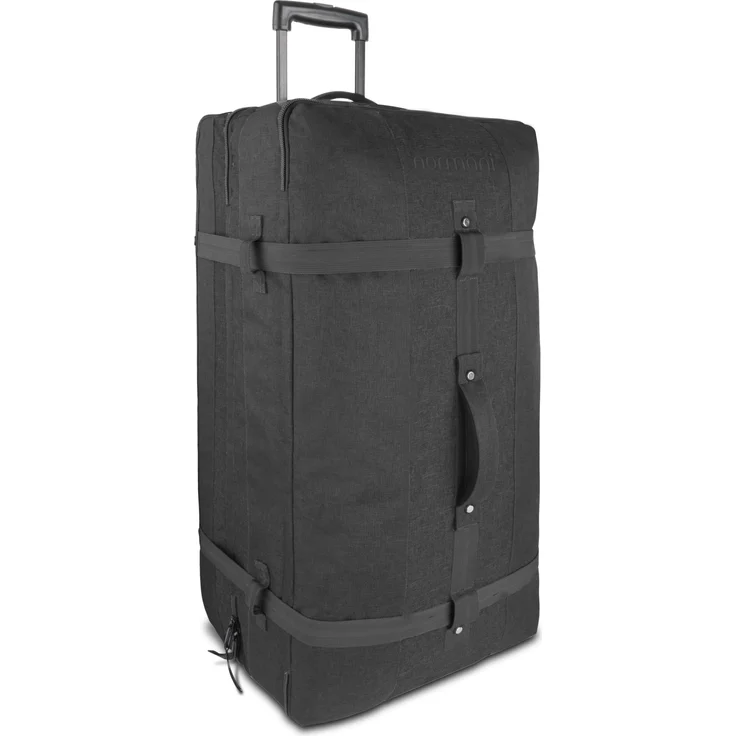 Normani, Koffer, Reisetasche Aurori 125, Schwarz, 125 l - Rollen, Kompressionsriemen, getrenntes Hauptfach.
