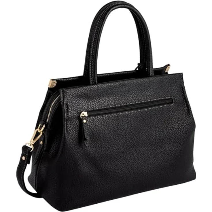 Gabor Handtasche aus Kunstleder, Schwarz, elegantes Design mit viel Platz für Kleinigkeiten – Bild 2