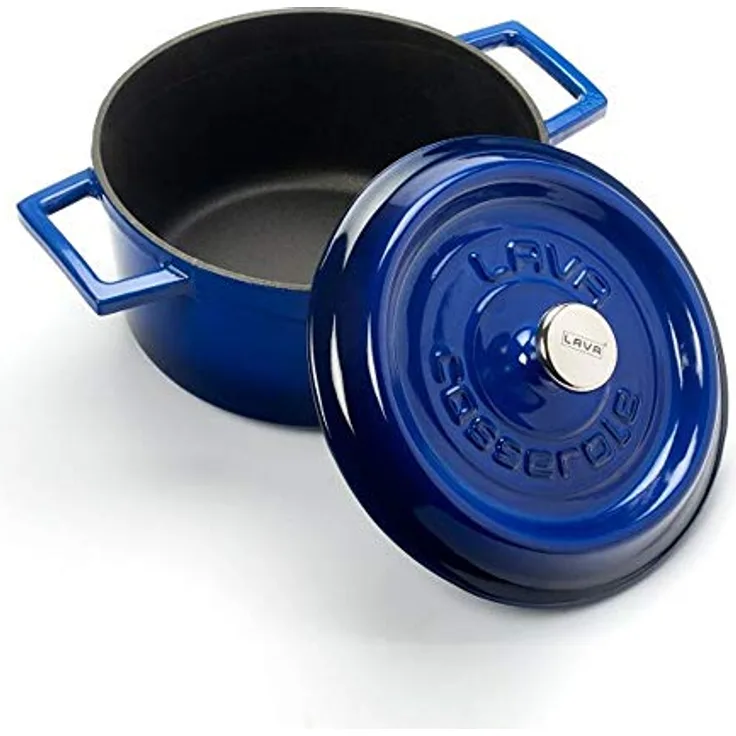 CASSEROLE ROND 200 MM 2.60 LTR LVYTC20K2B BLUE/BLACK <LAVA>