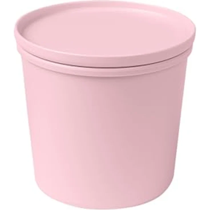 AWAVE Frischhaltedose rund mit Deckel, luftdicht, 500 ml, rosé, aus recycelten PET-Flaschen, für Mehrweggebrauch – Bild 1