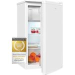 Exquisit Kühlschrank KS117-3-040D weiss | 81 L Volumen | Kühlschrank mit Gefrierfach freistehend | Gemüsefach | Freistehender Kühlschrank mit Gefrierfach