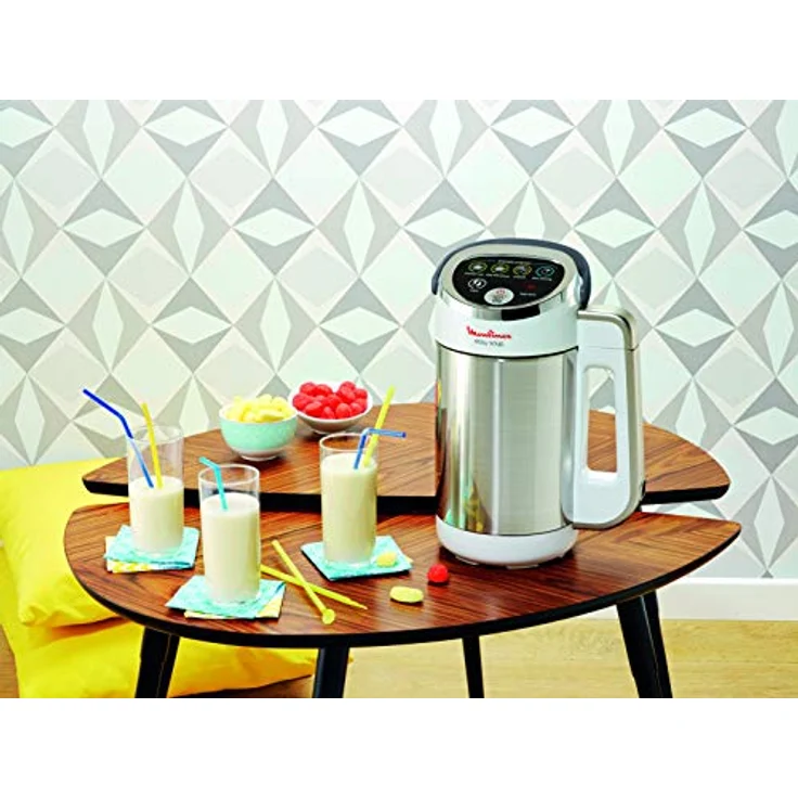 Moulinex Easy Soup LM841B10 Standmixer, 1000W, 5 Programme, 1,2L, Edelstahl, weiß – Bild 7