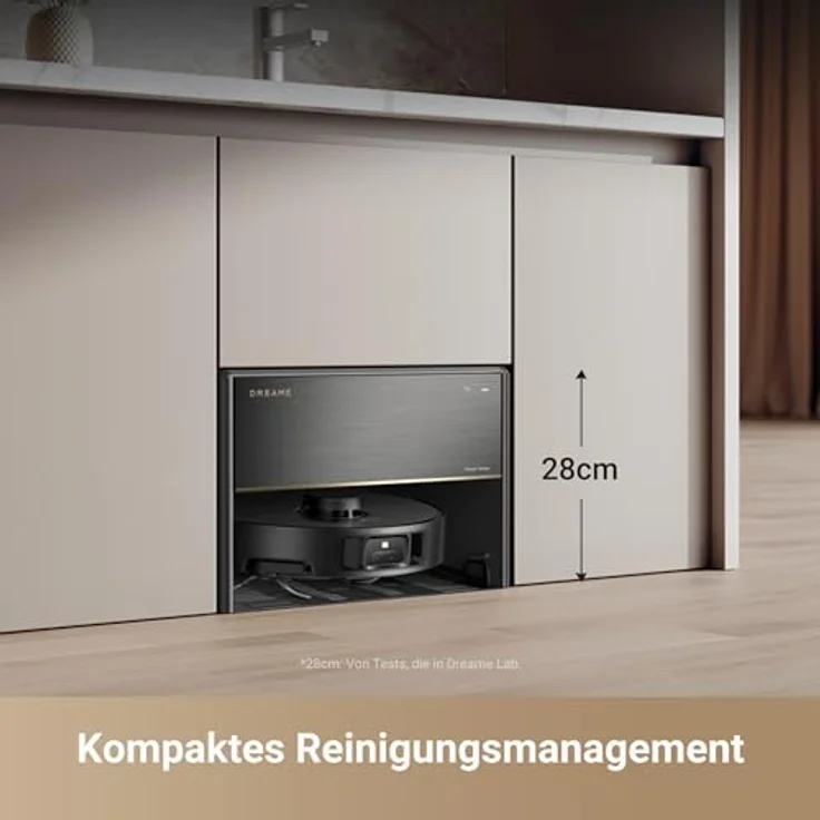 dreame X40 Master Staubsaugerroboter mit 28cm kompakter Basisstation, automatisches Befüllen und Entleeren, intelligente Navigation, 12.000Pa Starke Saugkraft, Mop-Selbstreinigung – Bild 2