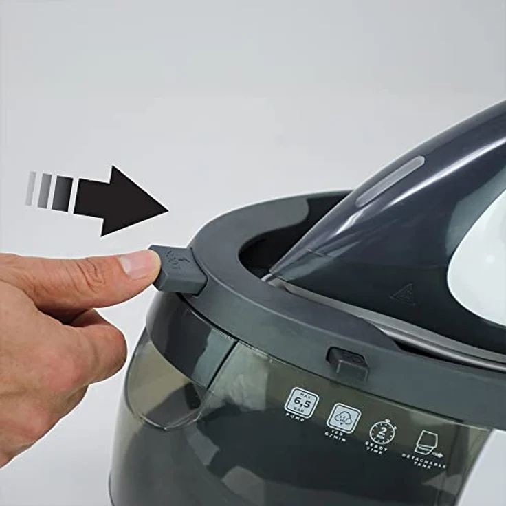 Polti PLEU0239 Vaporella Simply 10.12 Dampfbügeleisen, 2200, Keramik, 1.5 liters, Grau-Weiß – Bild 6