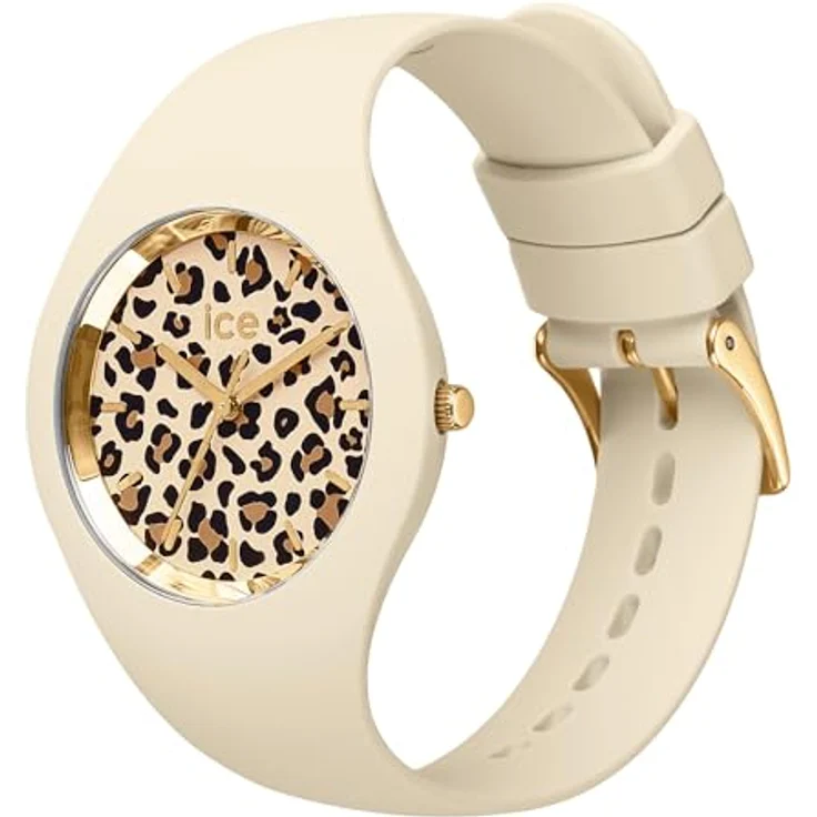 ICE-WATCH 021727 Damen Armbanduhr, Beige mit Leoparden-Zifferblatt, 34 mm, wasserdicht bis 10 bar – Bild 3