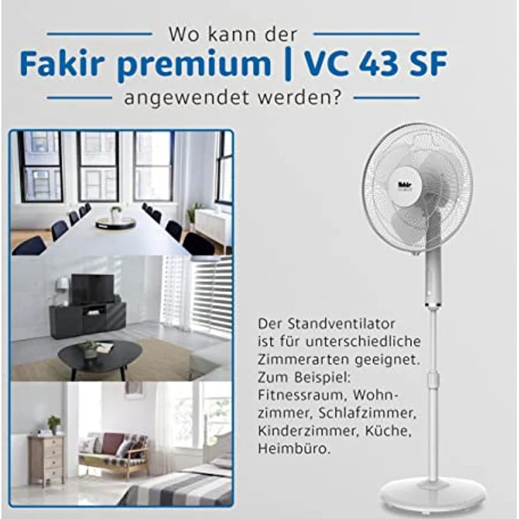 Fakir VC 43 SF Standventilator – Bild 4