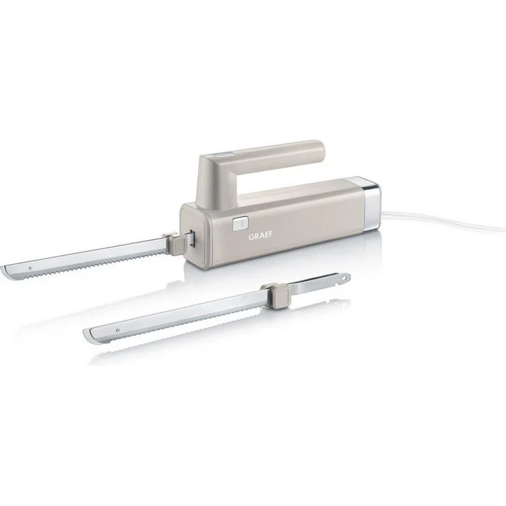 Graef Allesschneider EK 508, Elektromesser mit 150 W Leistung, Fingerschutz, senkrecht abstellbar, Edelstahlklinge, zeitloses Design