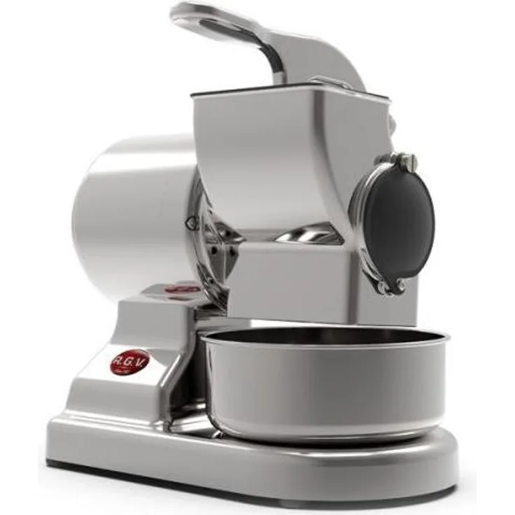 RGV Robusta elektrische Küchenreibe, 450 Watt Leistung, Edelstahl, Silber