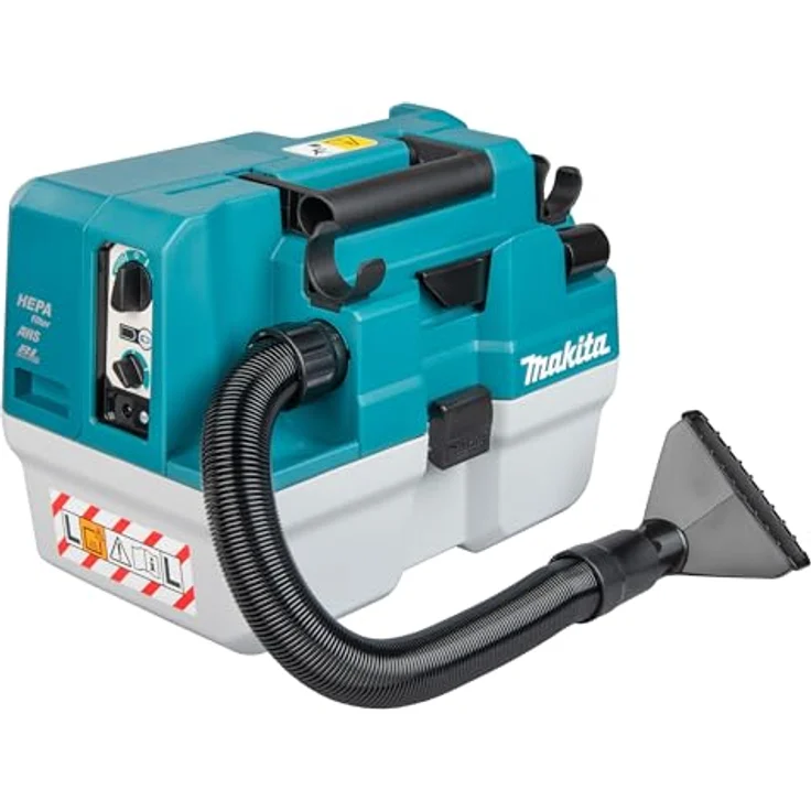 Makita VC013GLZ03 Akku-Staubsauger 40V, Nass- und Trockensauger mit bürstenlosem Motor, AWS-Funktion und 7,5 l Auffangbehälter, ideal für Baustellen – Bild 3