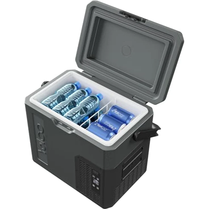 Yolco ET18 Carbon, Kühlbox mit 17 l und -20°C Kühlleistung, betrieben mit 12V/24V, leise (48 dB) – Bild 7