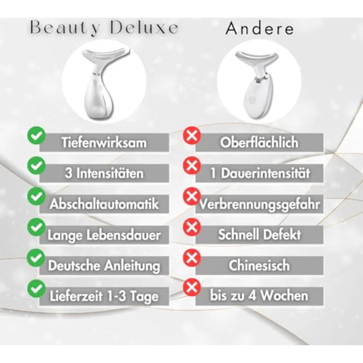 Winch Anti-Aging-Wunder Gegen Falten [Neuheit] – Beauty Deluxe | LED-Lichttherapie, Wärme- & Kältetherapie, Lifting (Weiß-Gold) – Bild 5